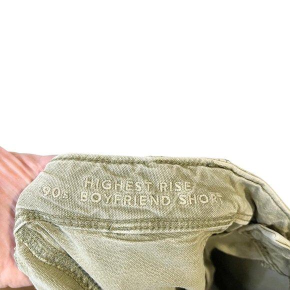 American Eagle Denim Shorts Womens 16 Highest Rise 90s Boyfriend Pockets Dill - Picture 4 of 5